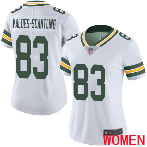 Green Bay Packers Limited White Women #83 Valdes-Scantling Marquez Road Jersey Nike NFL Vapor Untouchable->youth nfl jersey->Youth Jersey